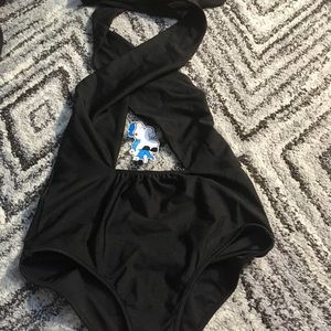 Black rave bodysuit